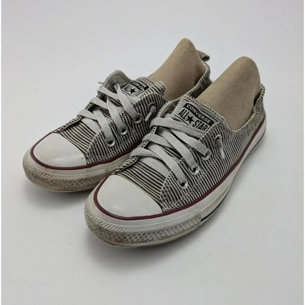 Womens Converse Shoreline‎ Low Top Striped Skate Sneakers Shoes 562034F Size 7